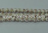 CPB571 15.5 inches 6mm round Painted porcelain beads