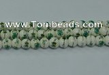 CPB583 15.5 inches 10mm round Painted porcelain beads