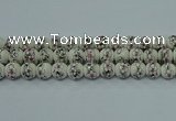 CPB603 15.5 inches 10mm round Painted porcelain beads