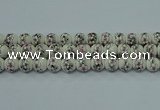 CPB604 15.5 inches 12mm round Painted porcelain beads