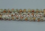 CPB671 15.5 inches 6mm round Painted porcelain beads