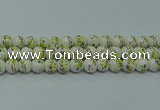 CPB722 15.5 inches 8mm round Painted porcelain beads