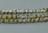 CPB752 15.5 inches 8mm round Painted porcelain beads