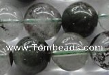 CPC06 15.5 inches 14mm round green phantom quartz beads wholesale