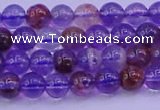 CPC600 15.5 inches 4mm round purple phantom quartz beads