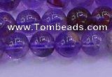 CPC602 15.5 inches 8mm round purple phantom quartz beads