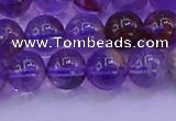 CPC602 15.5 inches 8mm round purple phantom quartz beads