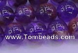 CPC603 15.5 inches 10mm round purple phantom quartz beads