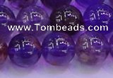 CPC604 15.5 inches 12mm round purple phantom quartz beads