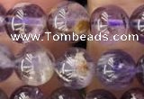 CPC611 15.5 inches 8mm round purple phantom quartz beads