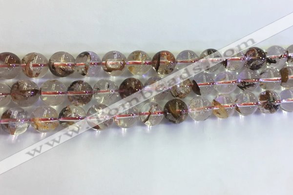 CPC652 15.5 inches 8mm round yellow phantom quartz beads