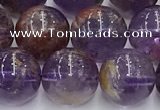 CPC667 15.5 inches 10mm round purple phantom quartz beads wholesale