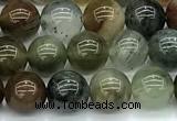 CPC691 15 inches 8mm round phantom quartz beads