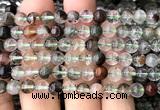 CPC721 15 inches 6mm round natural green phantom quartz beads