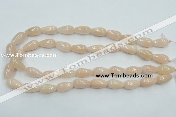 CPI03 15.5 inches 10*20mm teardrop pink aventurine jade beads