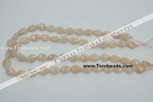 CPI04 15.5 inches 10*14mm flat teardrop pink aventurine jade beads