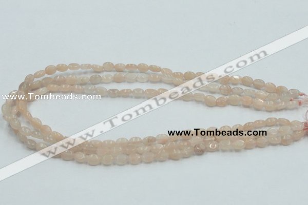 CPI06 15.5 inches 6*8mm oval pink aventurine jade beads wholesale