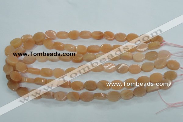 CPI101 15.5 inches 11*14mm oval pink aventurine jade beads