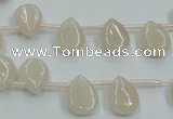 CPI12 15.5 inches 10*12mm top-drilled teardrop pink aventurine jade beads