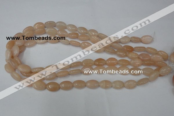 CPI151 15.5 inches 10*14mm oval pink aventurine jade beads