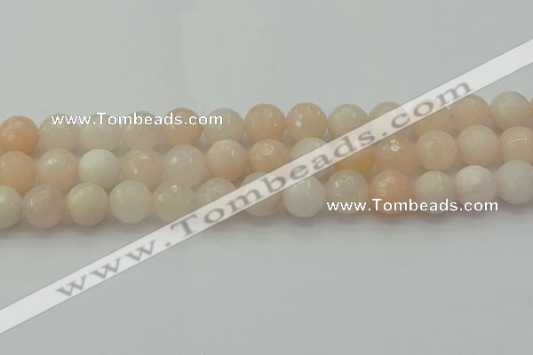 CPI214 15.5 inches 12mm faceted round pink aventurine jade beads