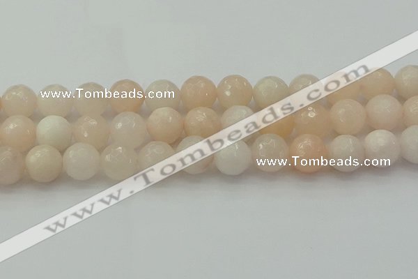 CPI215 15.5 inches 14mm faceted round pink aventurine jade beads