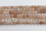 CPI219 15.5 inches 12mm faceted round pink aventurine jade beads wholesale