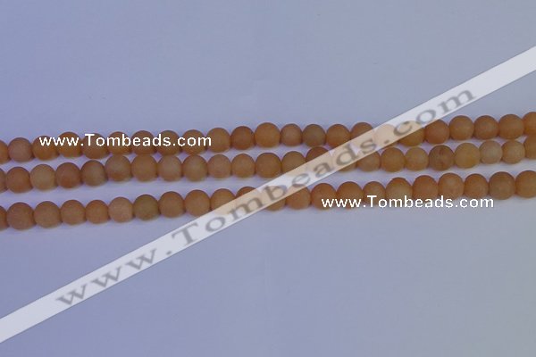 CPI302 15.5 inches 8mm round matte red aventurine beads wholesale