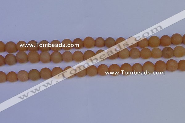 CPI304 15.5 inches 12mm round matte red aventurine beads wholesale