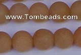 CPI305 15.5 inches 14mm round matte red aventurine beads wholesale