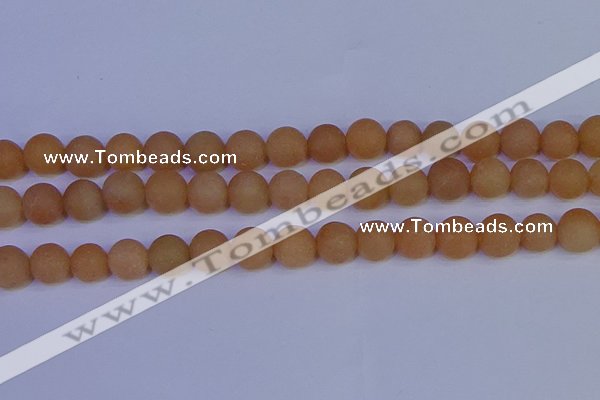 CPI305 15.5 inches 14mm round matte red aventurine beads wholesale