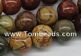 CPJ03 15.5 inches 16mm round picasso jasper beads wholesale