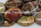 CPJ04 15.5 inches 18*25mm oval picasso jasper beads wholesale