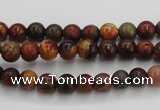 CPJ101 15.5 inches 6mm round picasso jasper gemstone beads wholesale