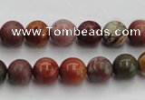 CPJ102 15.5 inches 8mm round picasso jasper gemstone beads wholesale