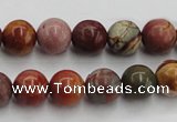 CPJ103 15.5 inches 10mm round picasso jasper gemstone beads wholesale