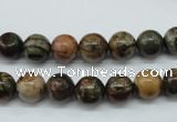 CPJ153 15.5 inches 8mm round picasso jasper gemstone beads