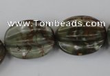 CPJ372 15.5 inches 25*28mm starfruit picasso jasper gemstone beads