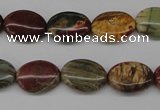 CPJ402 15 inches 12*16mm oval picasso jasper gemstone beads