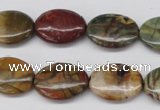 CPJ403 15 inches 13*18mm oval picasso jasper gemstone beads