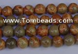 CPJ460 15.5 inches 4mm round African picture jasper beads