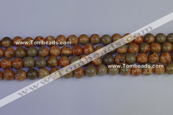 CPJ464 15.5 inches 12mm round African picture jasper beads