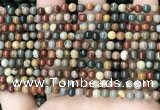 CPJ480 15.5 inches 4mm round polychrome jasper beads wholesale