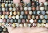 CPJ482 15.5 inches 8mm round polychrome jasper beads wholesale