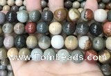 CPJ485 15.5 inches 14mm round polychrome jasper beads wholesale