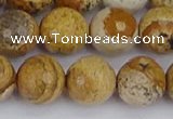 CPJ559 15.5 inches 12mm faceted round picture jasper beads