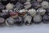 CPJ602 15.5 inches 8mm round purple striped jasper beads wholesale