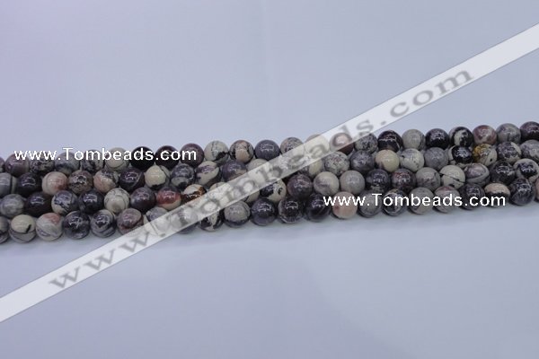 CPJ602 15.5 inches 8mm round purple striped jasper beads wholesale