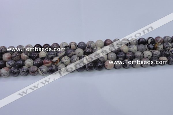 CPJ603 15.5 inches 10mm round purple striped jasper beads wholesale