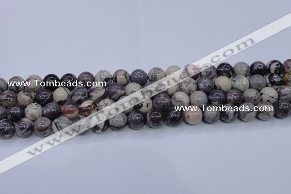 CPJ605 15.5 inches 14mm round purple striped jasper beads wholesale